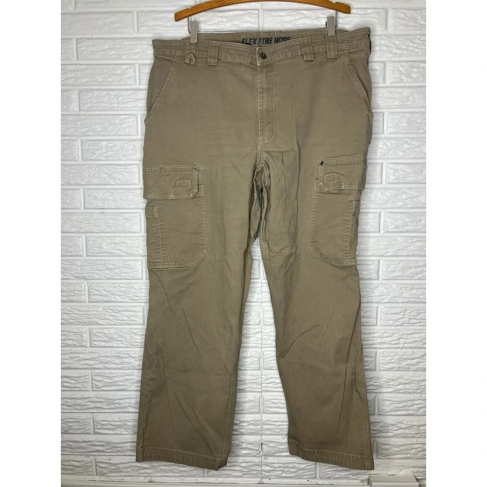 Duluth Trading Co. flex fire hose cargo pants work gear men's size 44 X 32